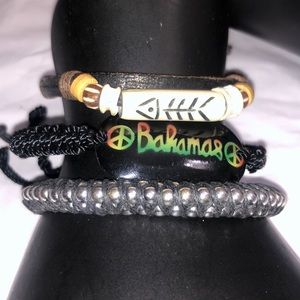 3/$15 3 men’s bracelets Hawaiian Silver Bahamas
